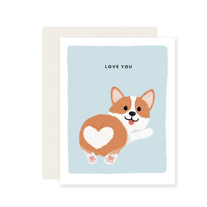 Corgi Liebe Dich Karte