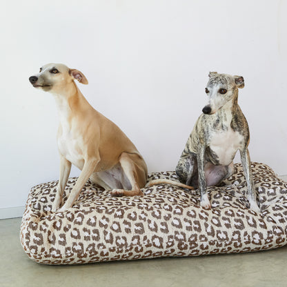 Hundebett Leopard - Beige/Braun