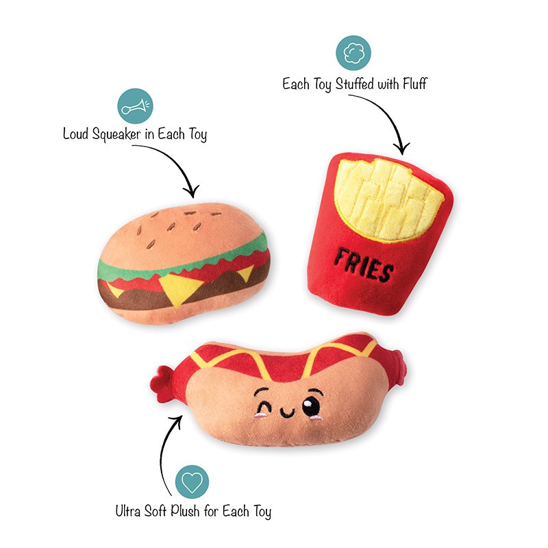 Fast Foods | Small Dogs Toy Set