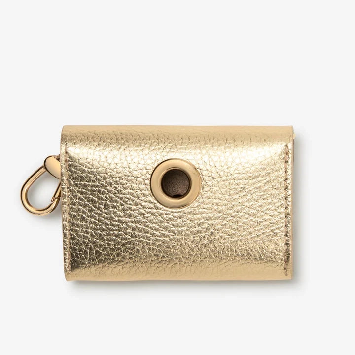 Metal Poop Bag Holder - Gold