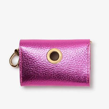 Metal Poop Bag Holder - Fuchsia