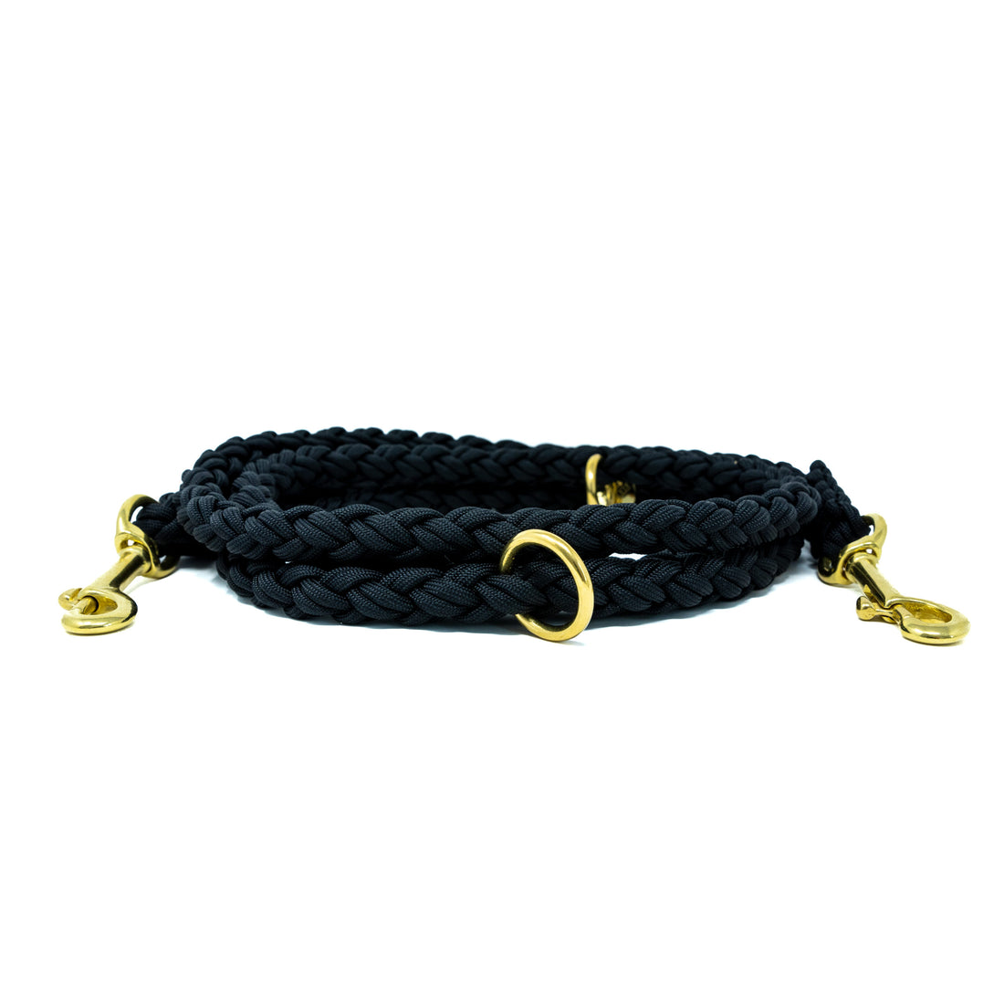 Schwarze Paracord-Leine