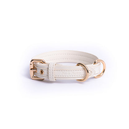 Ivory Cloud - Veganes Lederhalsband