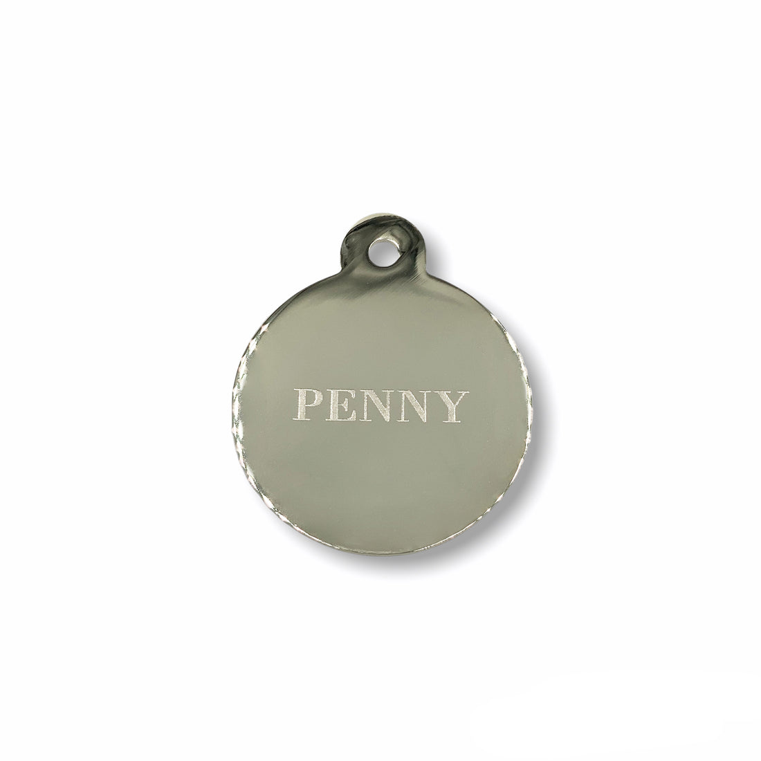 Runde Prestige Hundemarke - Silber