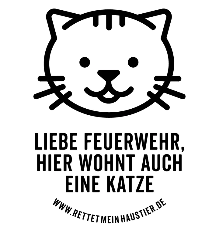 Save My Pet Aufkleber - 1 Katze