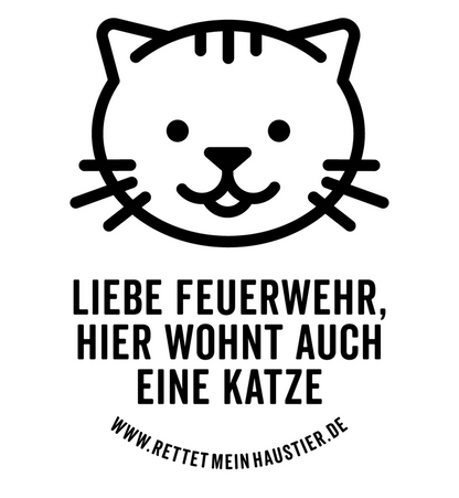 Save My Pet Aufkleber - 1 Katze