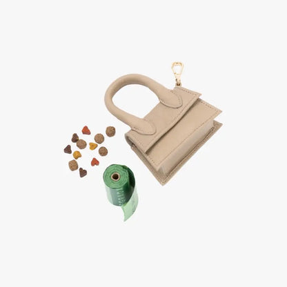 Designer Treat Poop Bag Holder | Sand Taupe