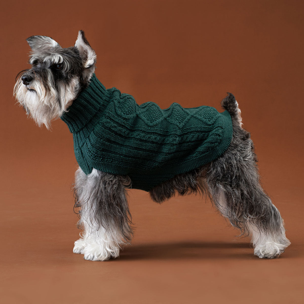 Emerald Green Aran Alpaca Sweater