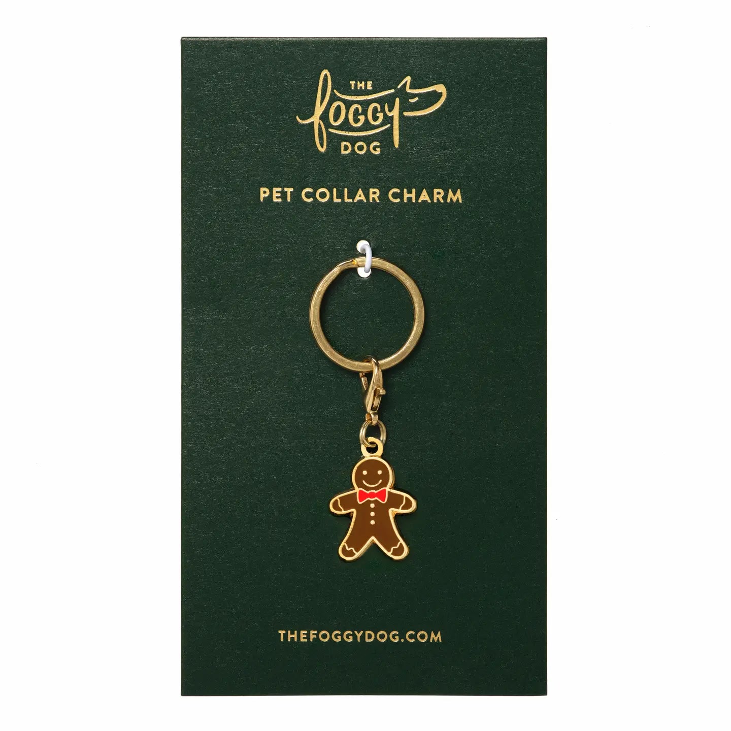 Gingerbread Man Collar Charm