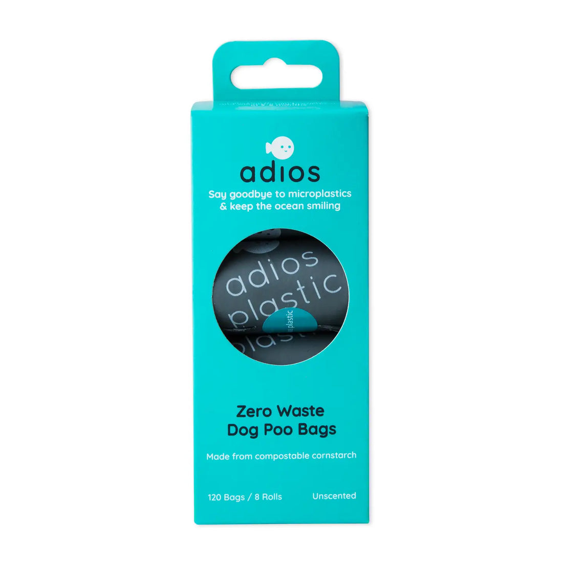 Bolsas compostables para excrementos de perro - 8 rollos Gris