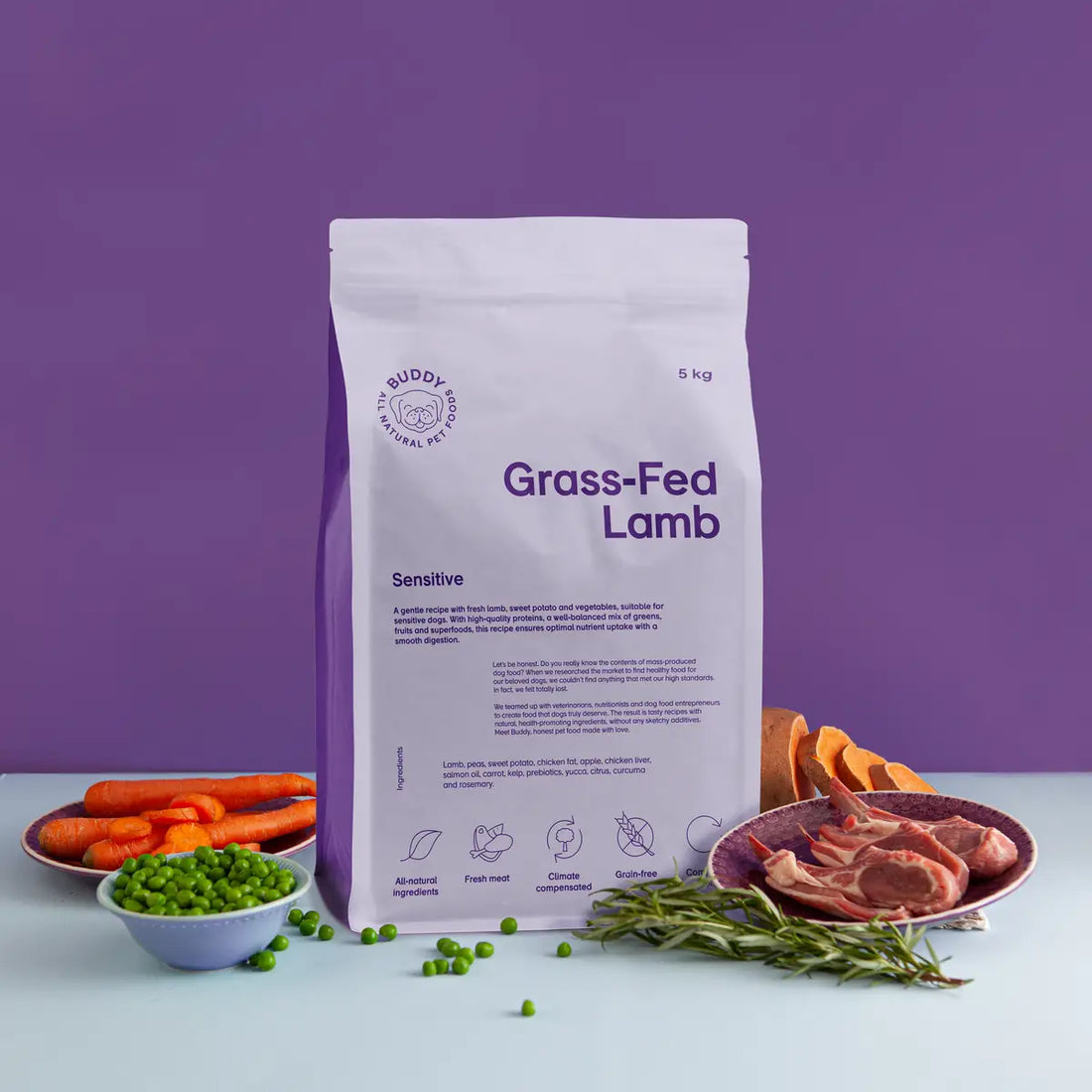 Grass Fed Lamb｜Sensitive｜Dog Kibble｜100% Grain Free Dog Food