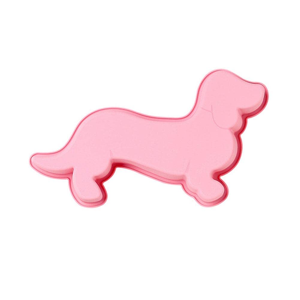 Dachshund Silicone Bake Mould - Pink