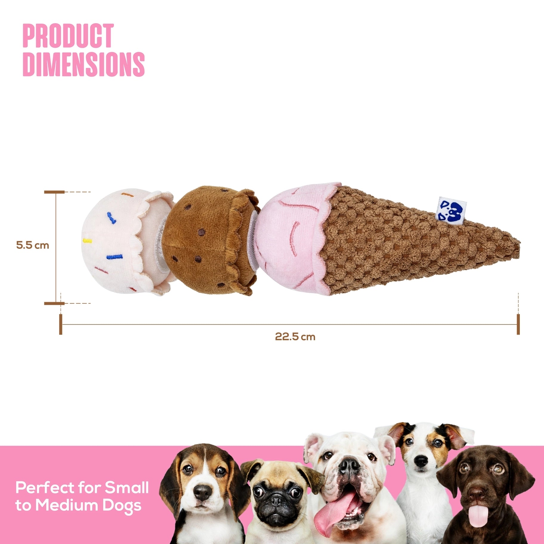 Ice Cream Interactive Dog Toy