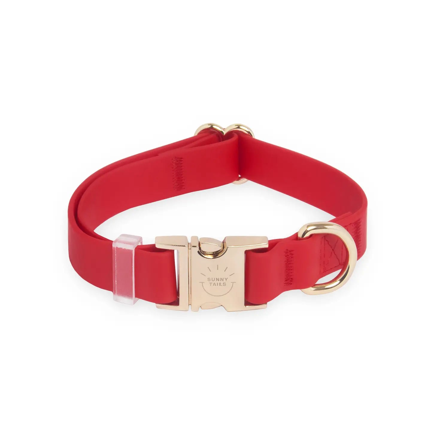 Collar de perro impermeable - Rojo cereza