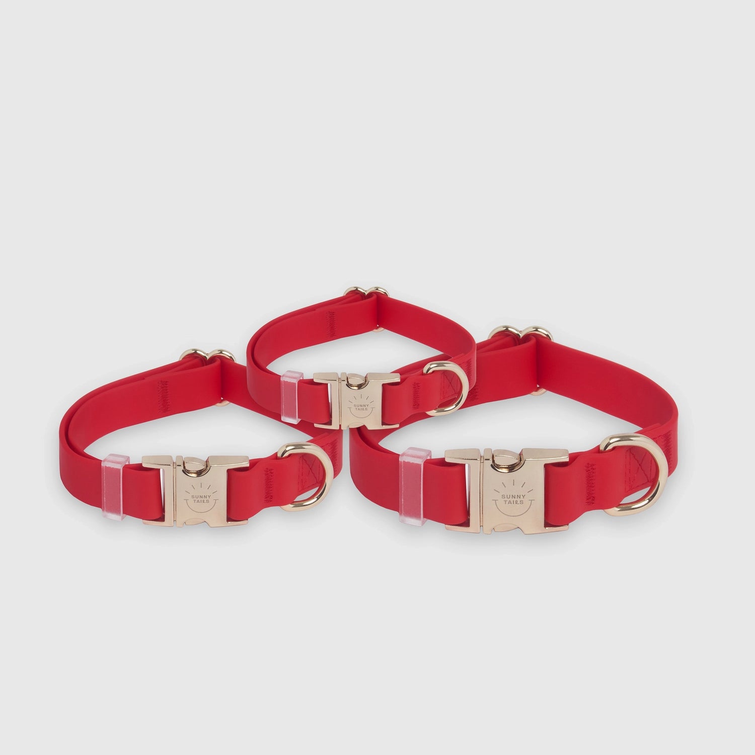 Collar de perro impermeable - Rojo cereza