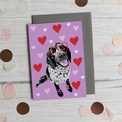 Tarjeta Spaniel Love