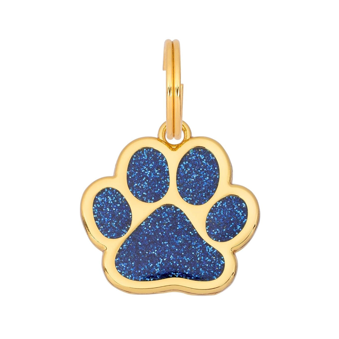 Etiqueta para perro Glitter Paw - Azul