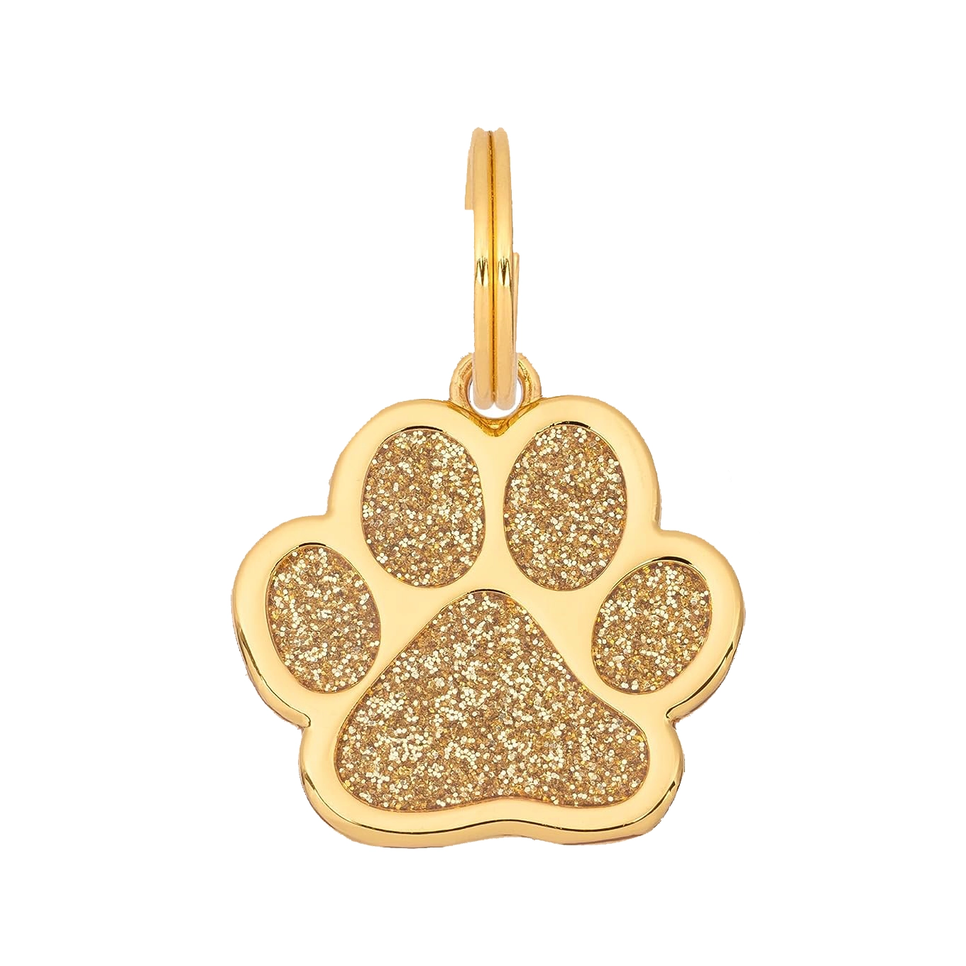 Etiqueta para perro Glitter Paw - Oro