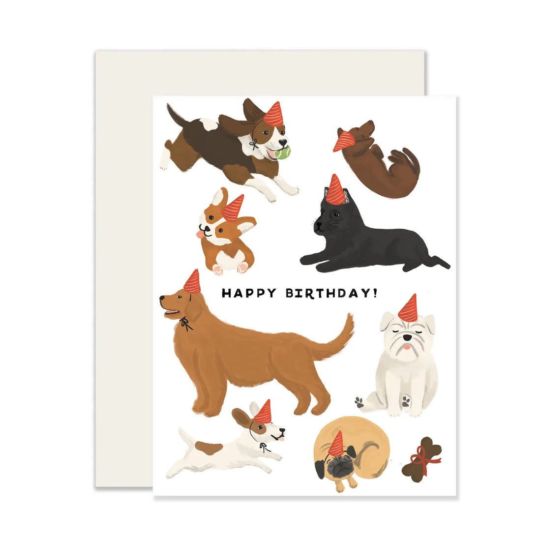 Tarjeta de cumpleaños para perros