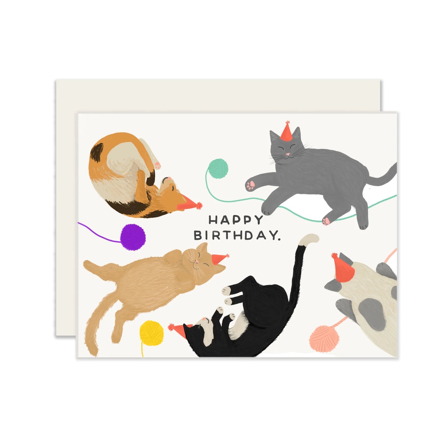 Tarjeta de cumpleaños de gatos