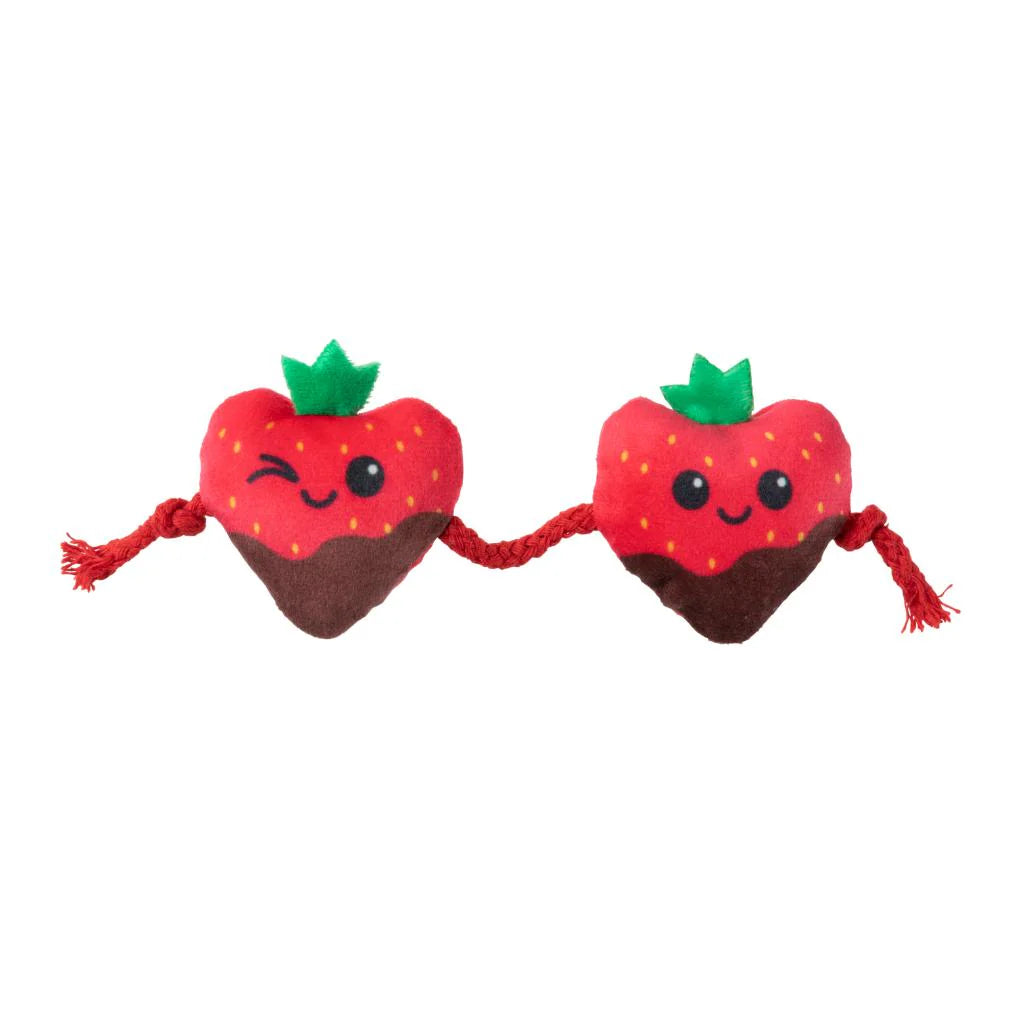 Strawberry Hearts Cat Toy