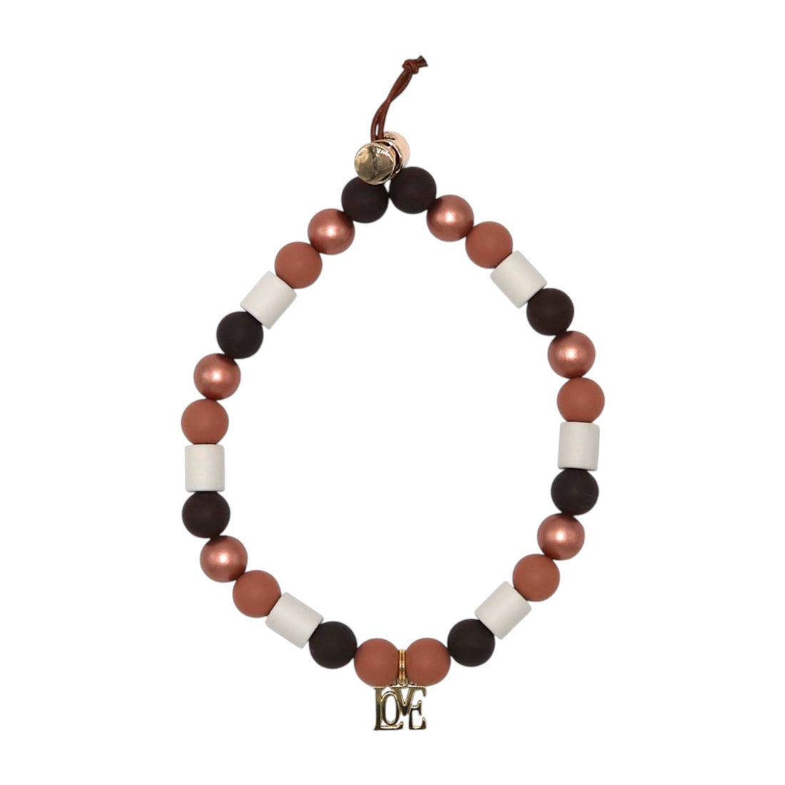 Anti-Tick Beads Collar - Bronze Delight