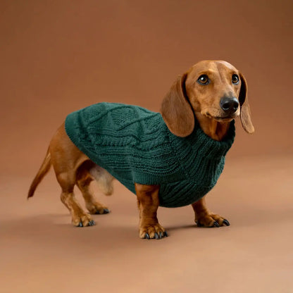 Emerald Green Aran Alpaca Sweater