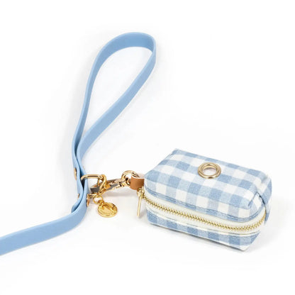 Cesto para bolsas de excrementos - Malibu Blue Gingham