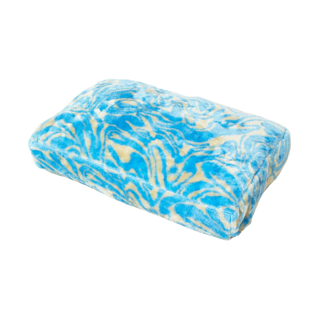 Cama para perro Swirl Fluffy - Azul/Beige