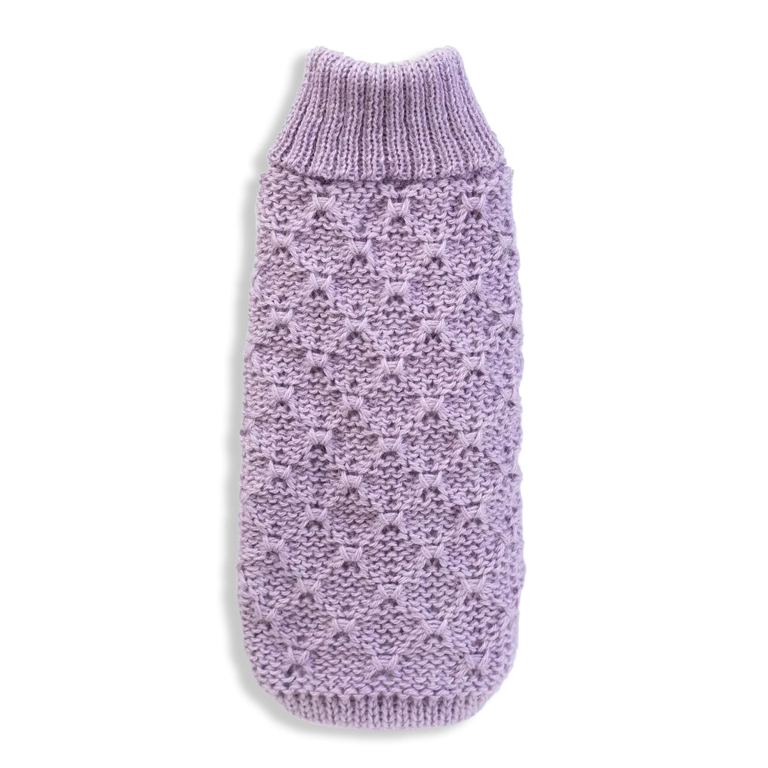 Lavender Lattice Alpaca Sweater