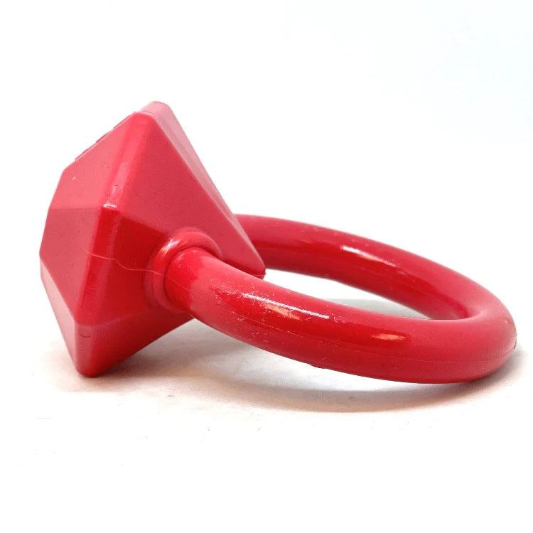 Anillo de dentición de diamante | Juguete masticable de nylon resistente