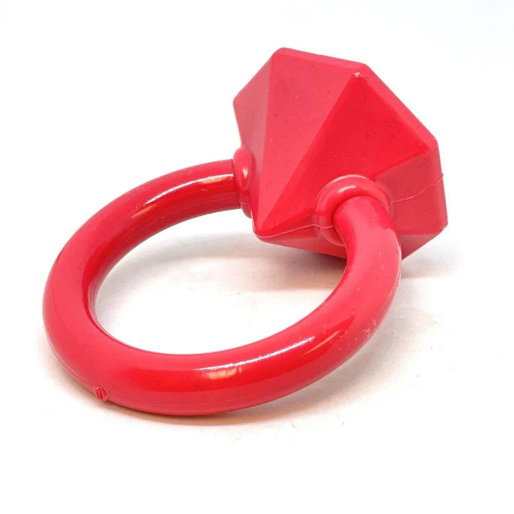 Anillo de dentición de diamante | Juguete masticable de nylon resistente