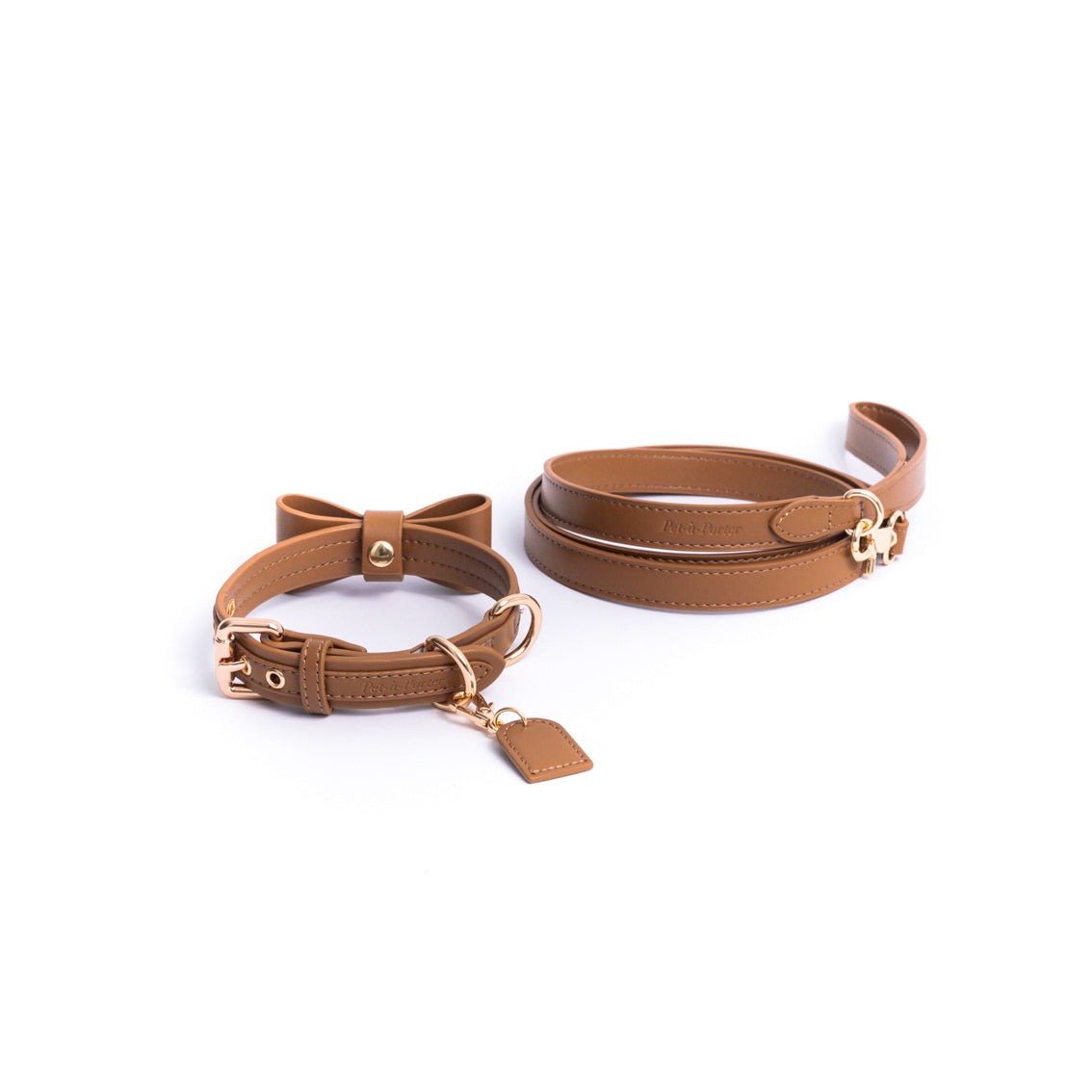 Caramel Latte - Collar de cuero vegano