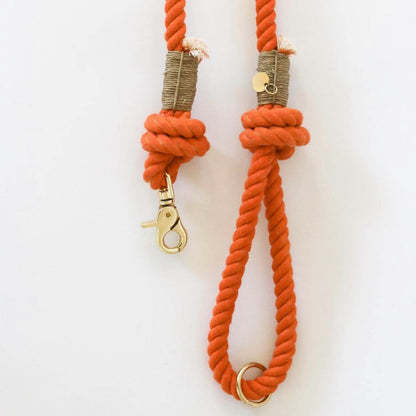 Rope Leash - Orange Crush