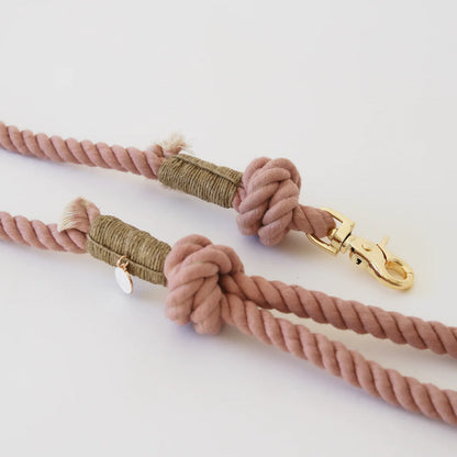 Rope Leash - Rose Water