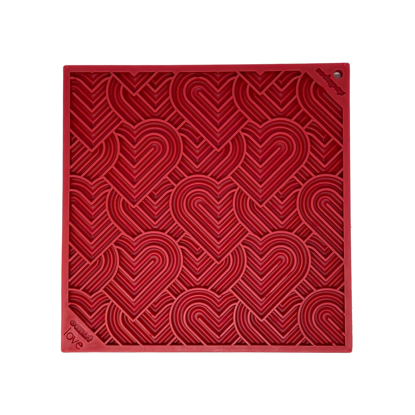 Alfombrilla grande para lamer - Love Hearts Rojo