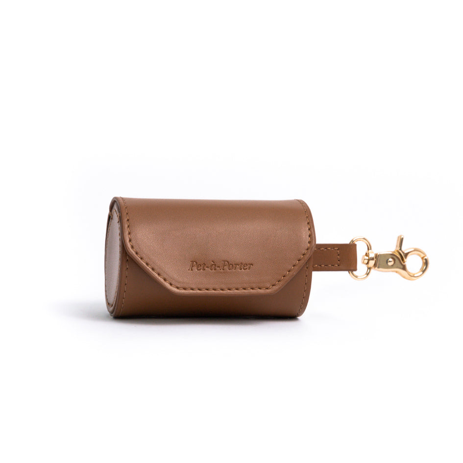 Caramel Latte - Vegan Leather Poop Bag Holder