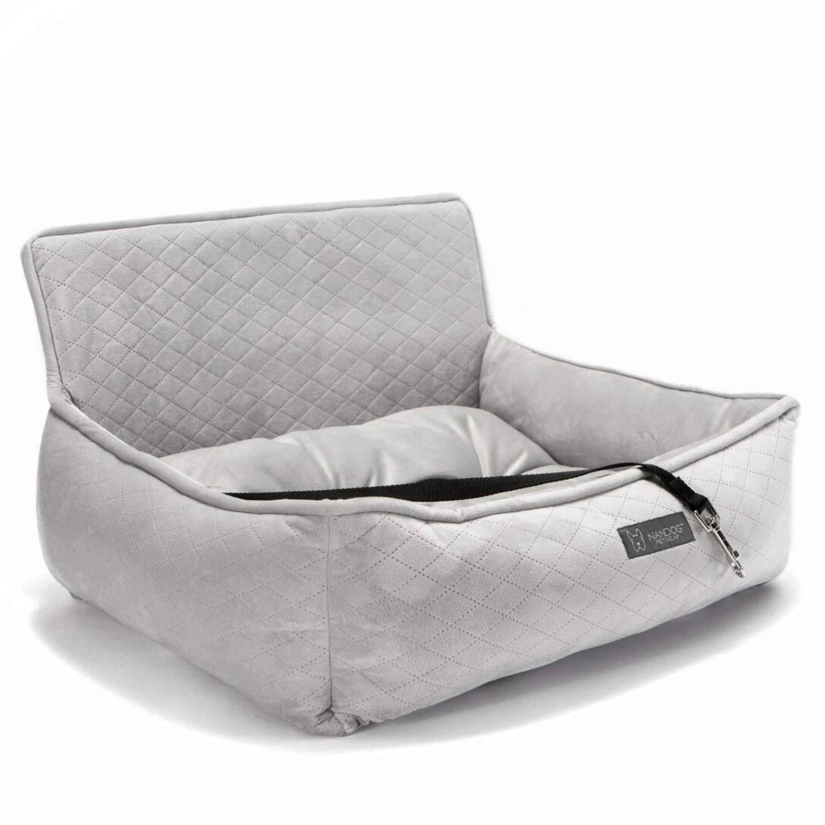 Asiento de coche acolchado - Gris claro