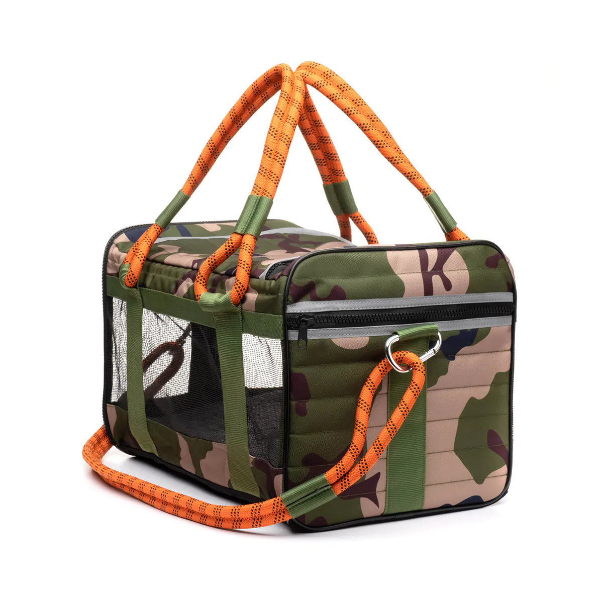 Transportín para mascotas fuera de la oficina - Camuflaje / Naranja