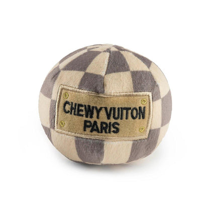 CHEWY VUITON CHECKER BALL - Pet-à-Porter