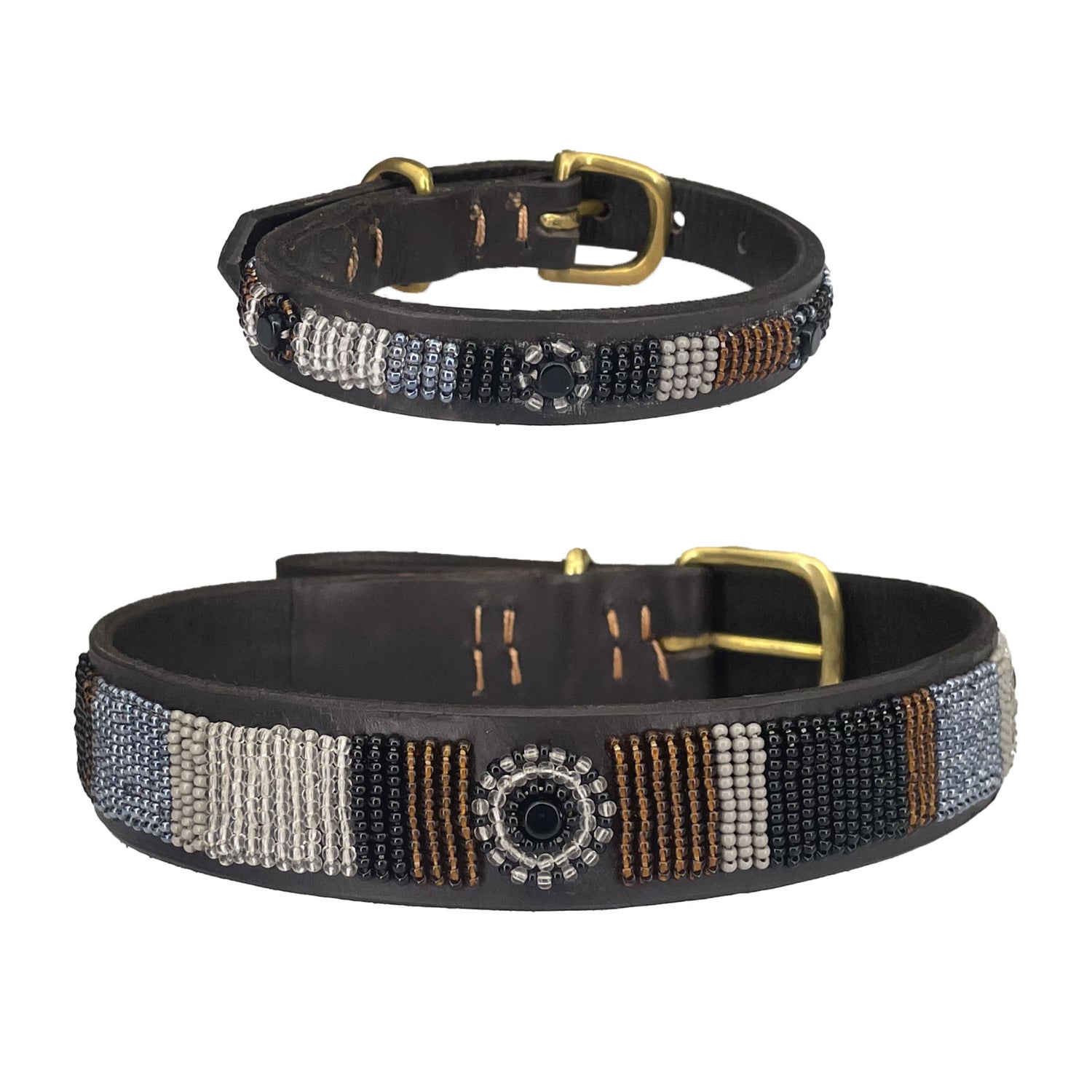 Collar de perro con cuentas - Volcan