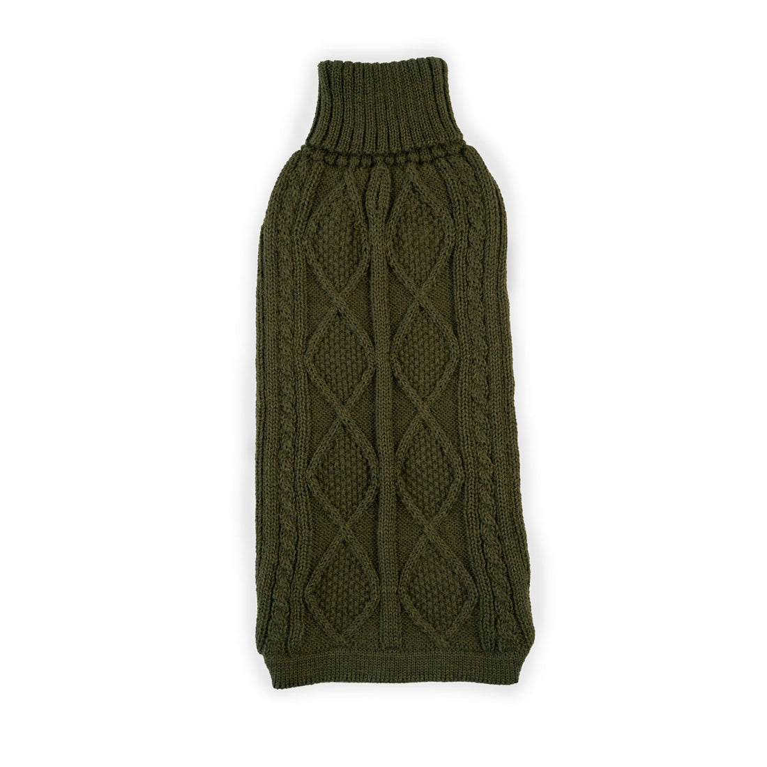 Forest Green Aran Alpaca Sweater