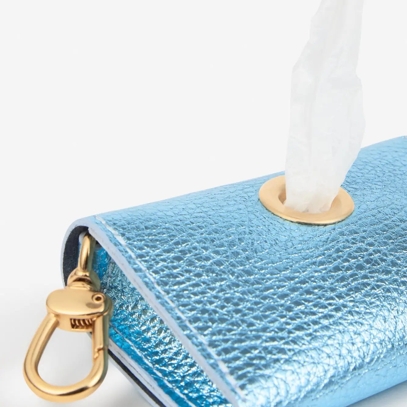 Metal Poop Bag Holder - Sky Blue