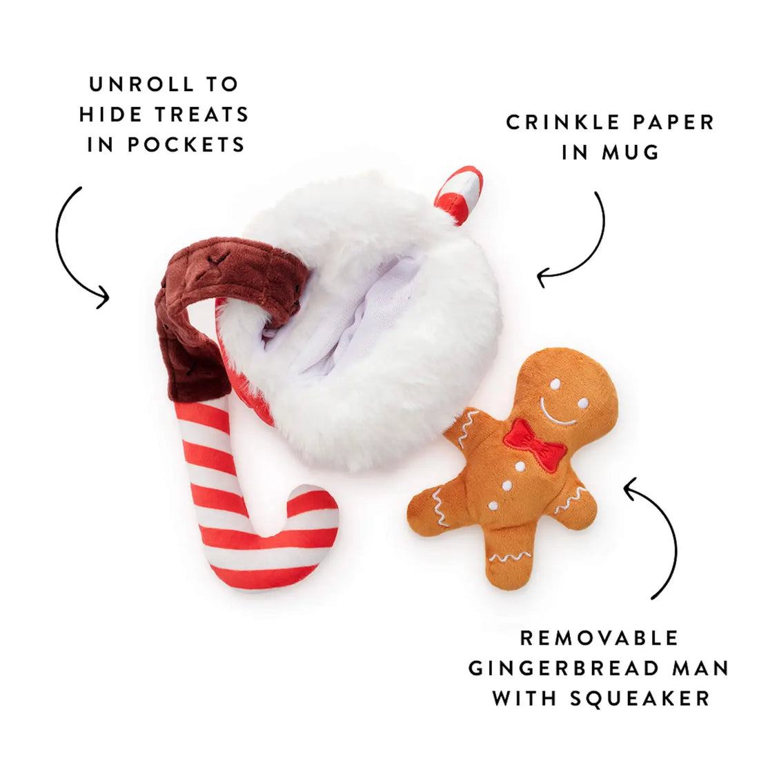 Holiday Hot Cocoa Interactive Snuffle Dog Toy