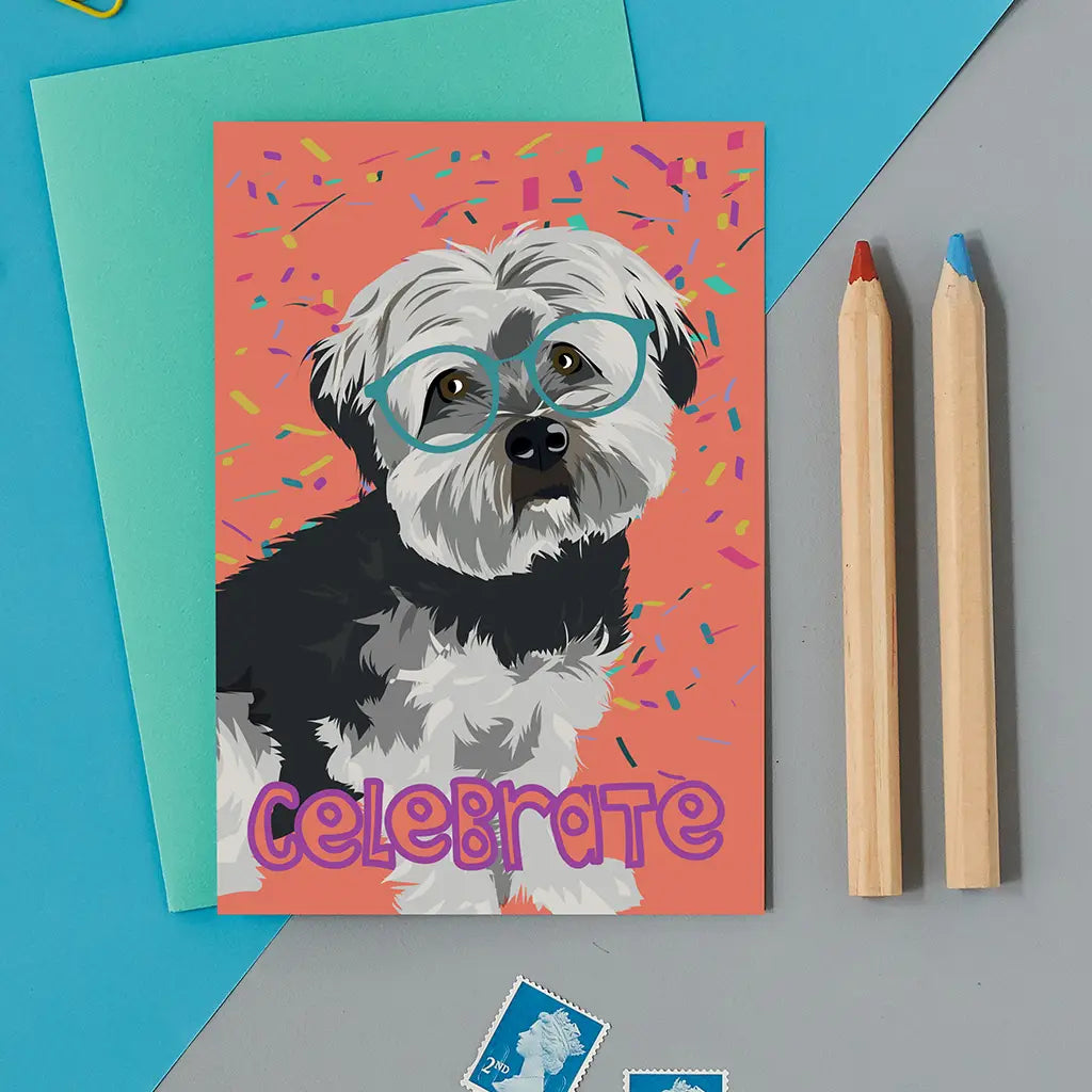 Celebrate with Jenkins the Havanese Card