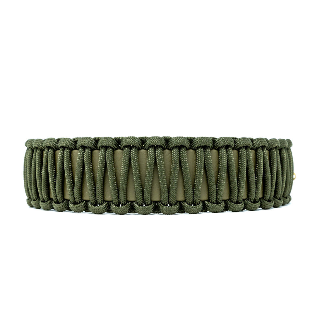 Olive Biothane Paracord Collar