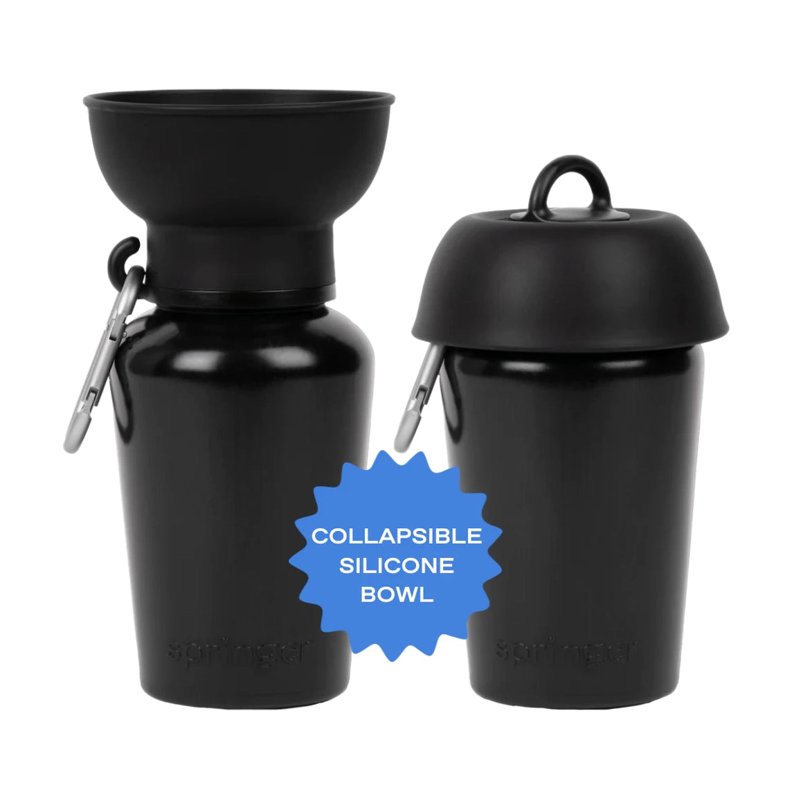 Bouteille de voyage Flip Dog - Noir