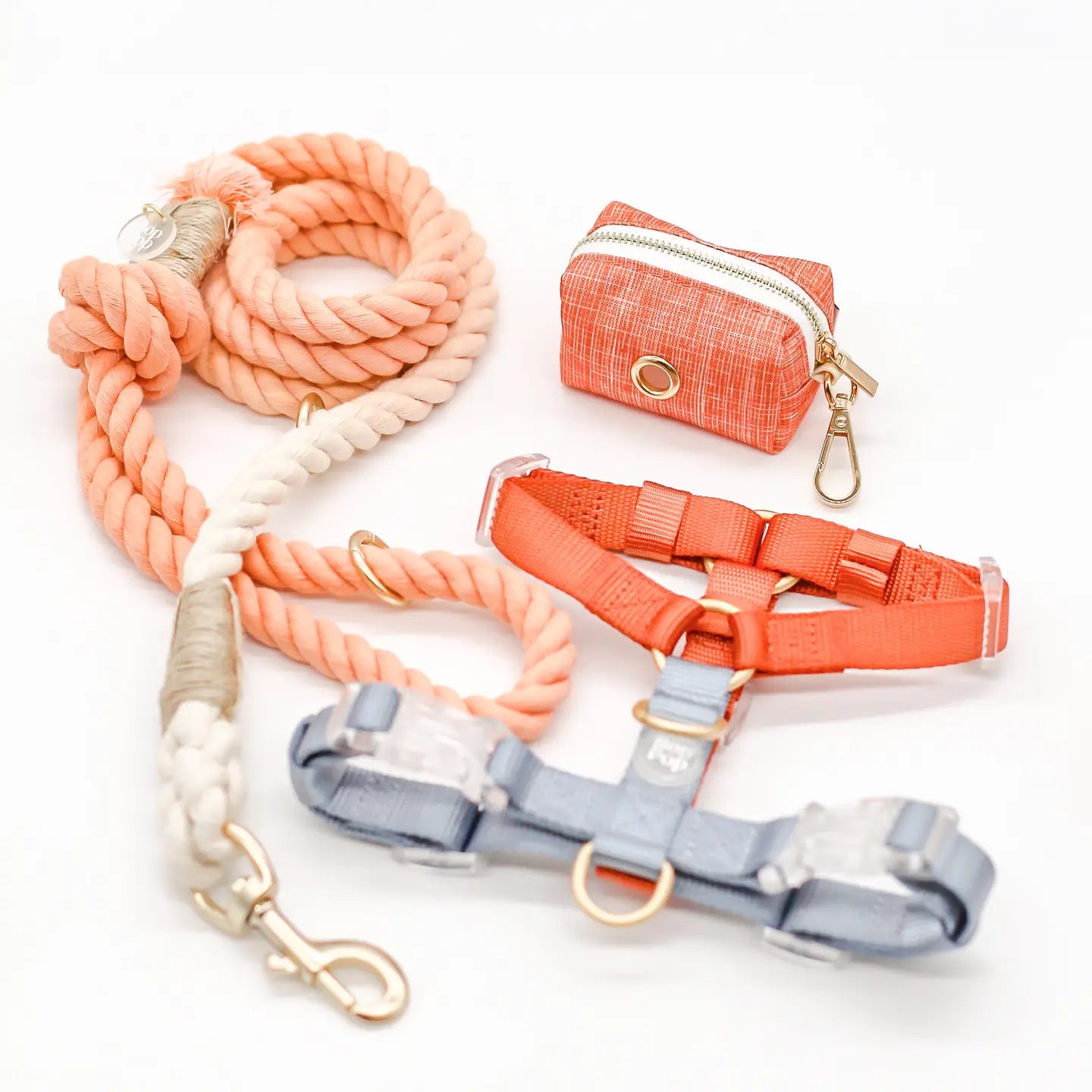 Cotton Rope Leash Pastel | Desert Orange