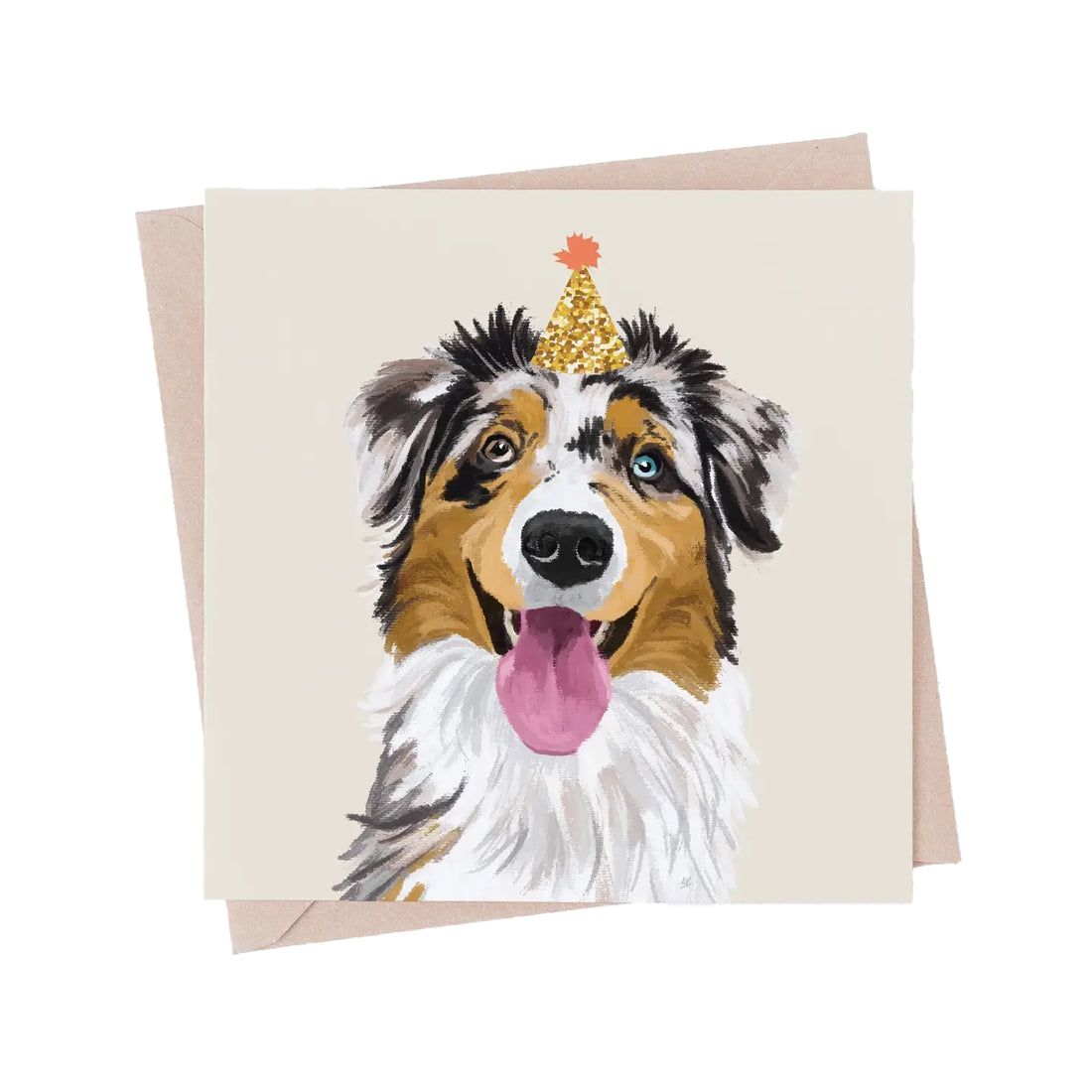Aussie Shepherd Dog Greeting Card