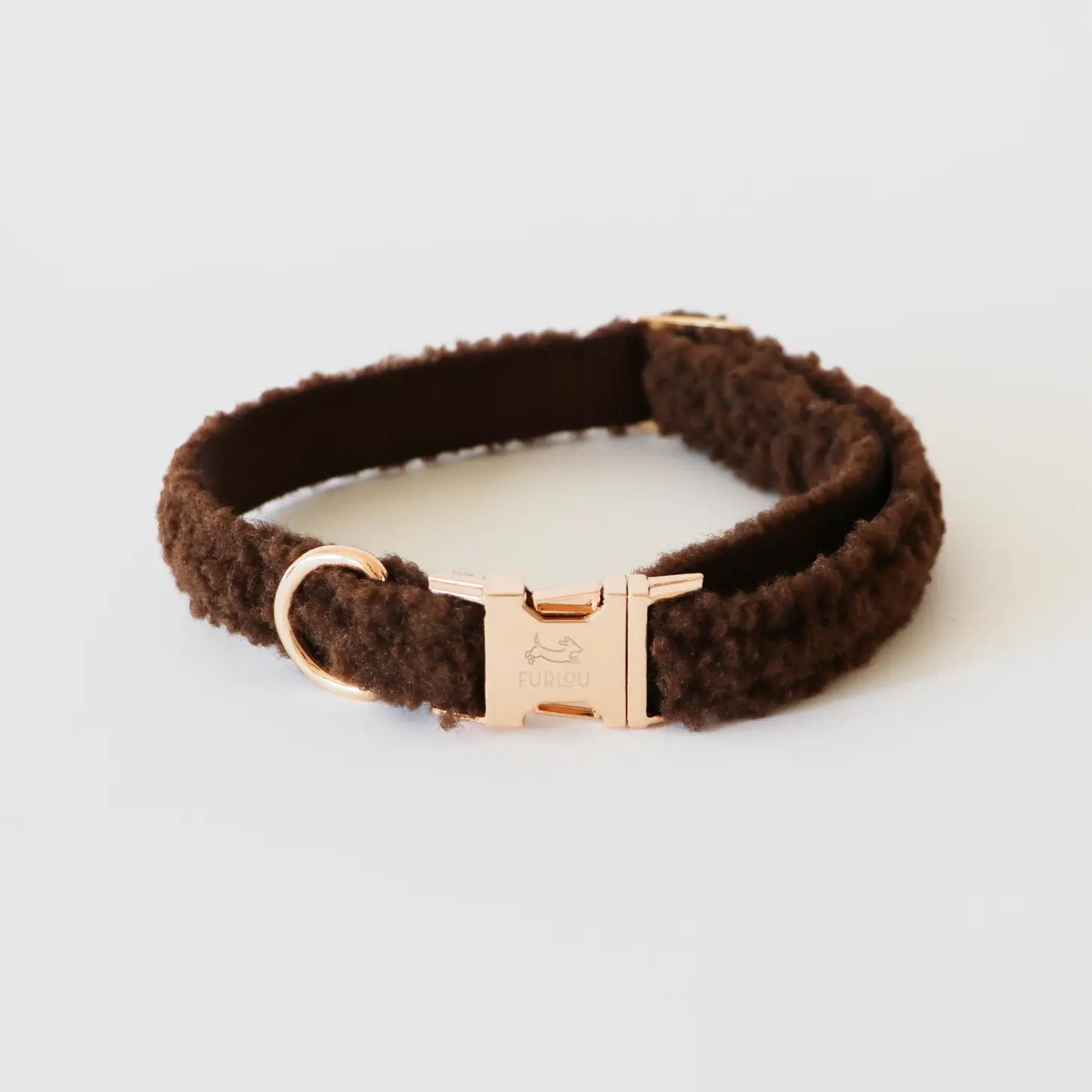 Collier pour chien en sherpa - marron